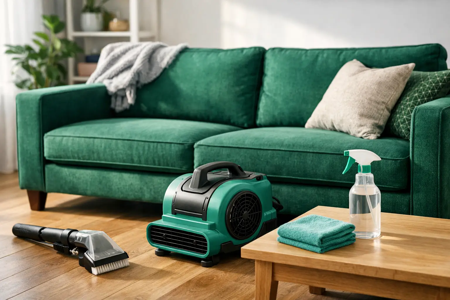 How to Clean a fabric sofa