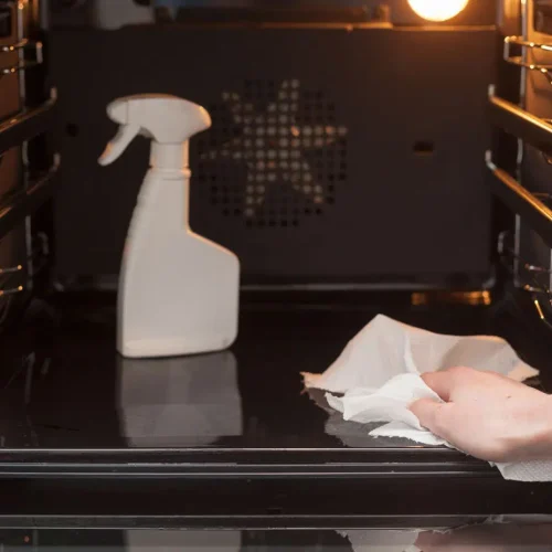Clean Inside Oven Window